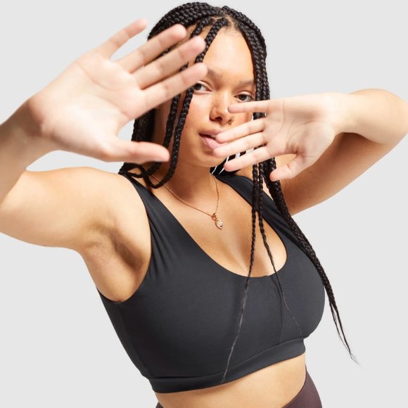 Whitney Simmons x Gymshark Black Sports Bra 2.0 - Picture 1 of 6